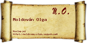 Moldován Olga névjegykártya